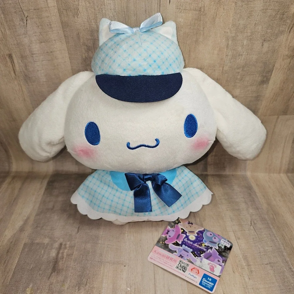 Sanrio Cinnamoroll Kawaii Kenkyujo Detective Plush FuRyu Blue Checkered Cap Cape